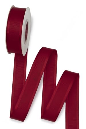Лента репсовая с атласным краем 2,5 см*20 ярд (SF-7353) бордовый №37