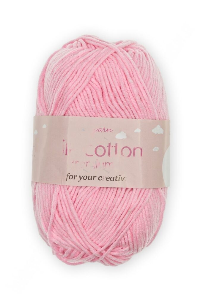 Пряжа "Milk cotton Premium" 50 гр (10 шт) SF-7847, розовый №2