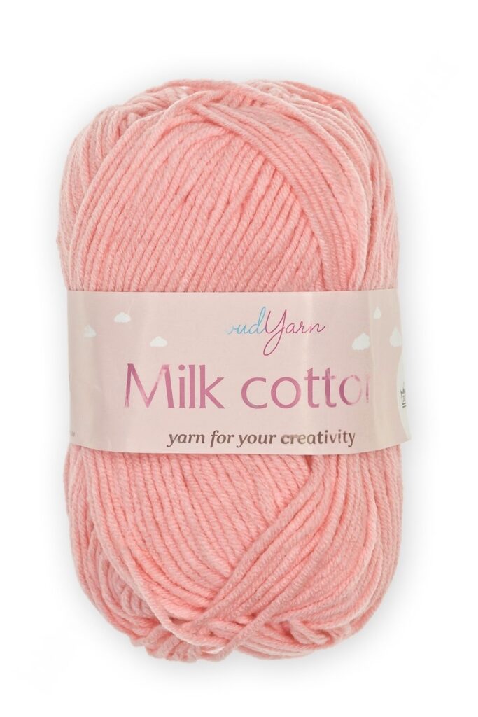 Пряжа "Milk cotton" 50 гр (10 шт) SF-7848, розовый персик
