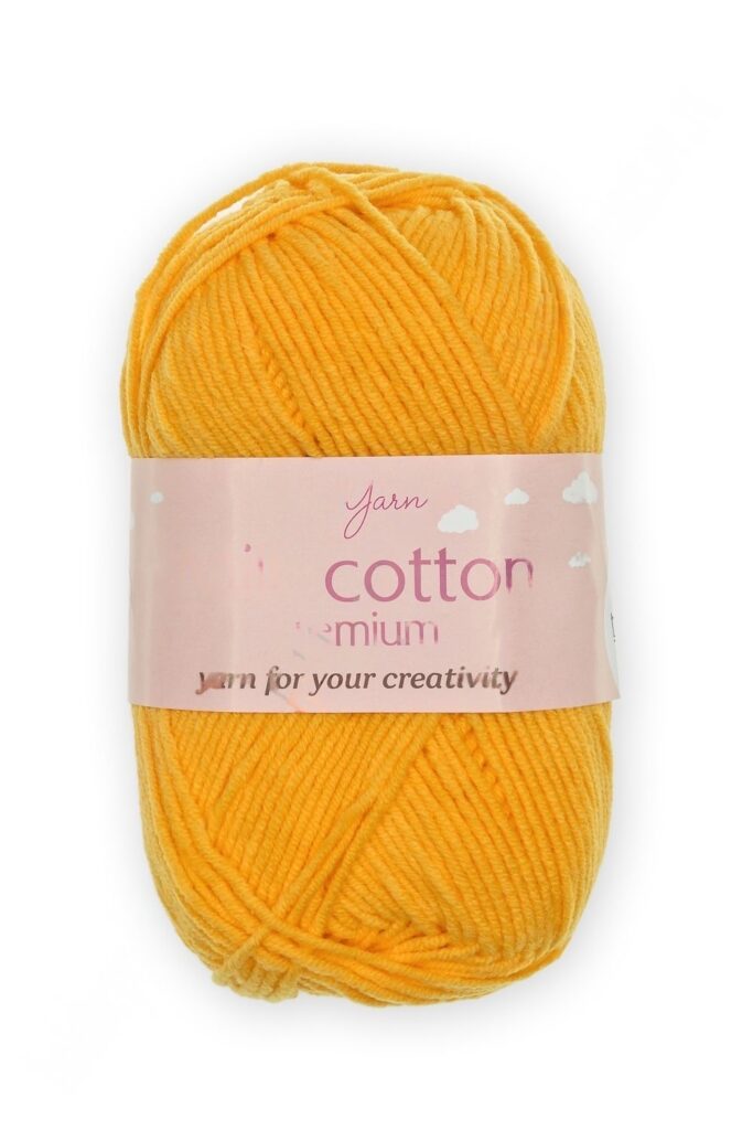 Пряжа "Milk cotton Premium" 50 гр (10 шт) SF-7847, оранжевый