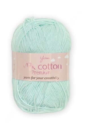 Пряжа "Milk cotton Premium" 50 гр (10 шт) SF-7847, голубой