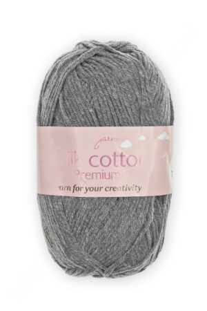 Пряжа "Milk cotton Premium" 50 гр (10 шт) SF-7847, серый