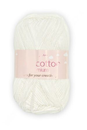 Пряжа "Milk cotton Premium" 50 гр (10 шт) SF-7847, белый