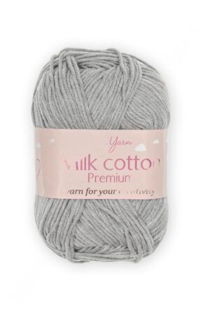 Пряжа "Milk cotton Premium" 50 гр (10 шт) SF-7847, светло-серый