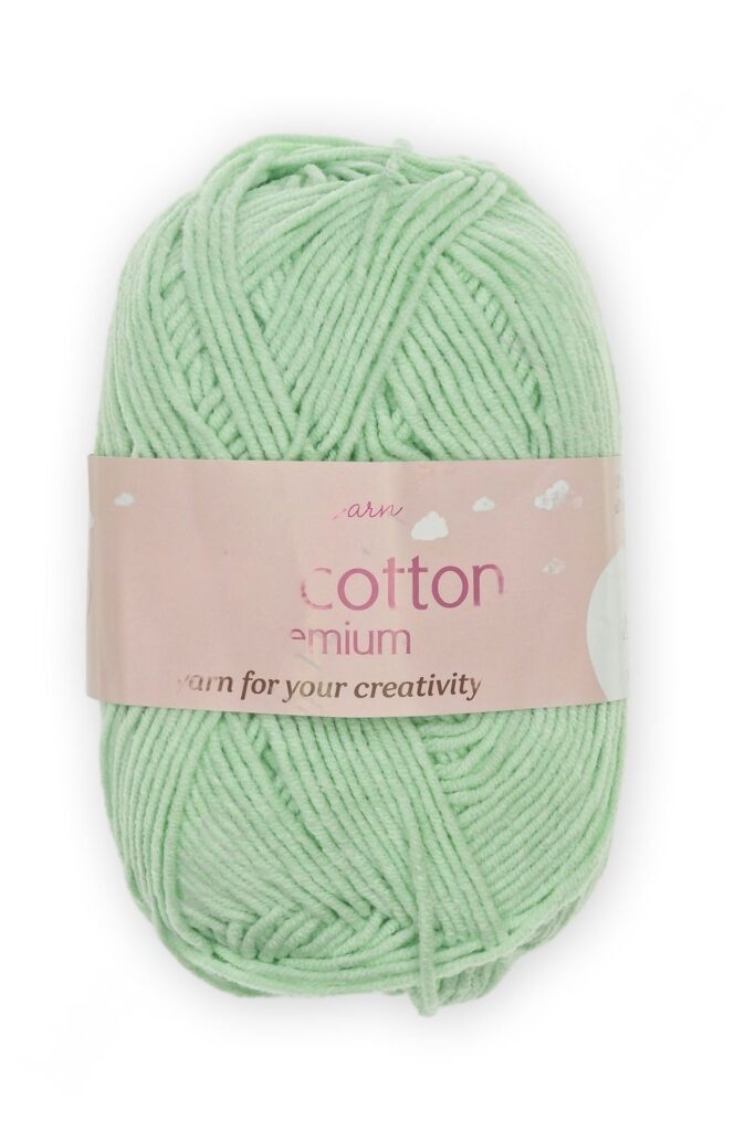 Пряжа "Milk cotton Premium" 50 гр (10 шт) SF-7847, мятный
