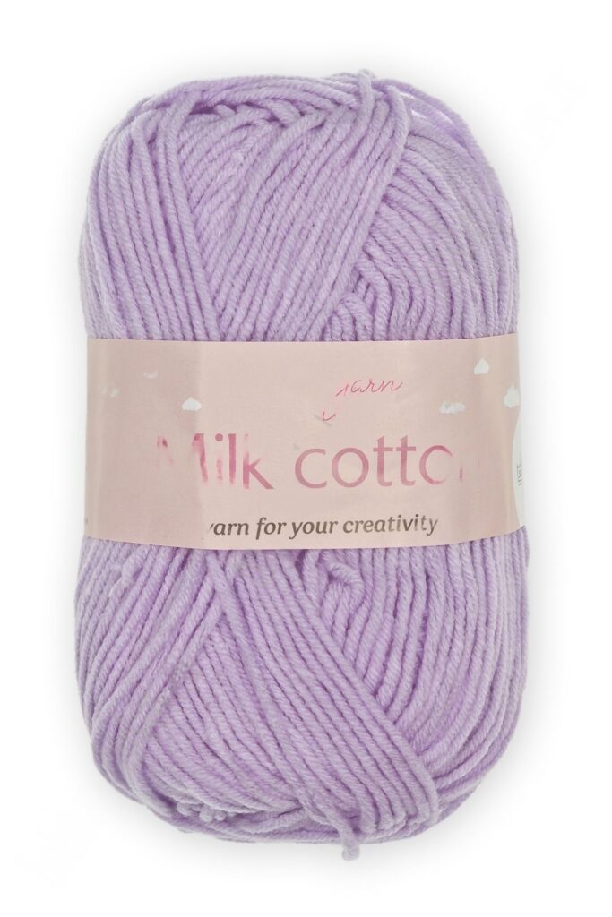 Пряжа "Milk cotton" 50 гр (10 шт) SF-7848, фиолетовый