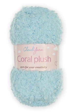 Пряжа "Coral plush" 100 гр (5 шт) SF-7843, голубой