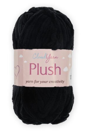Пряжа "Plush" 50 гр (10 шт) SF-7845, черный